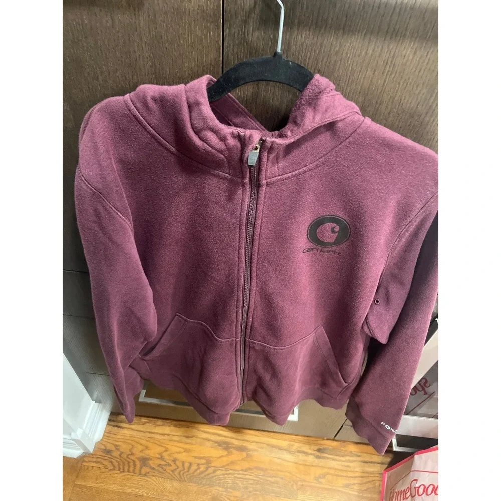 CARHARTT FORCE® DELMONT GRAPHIC‎ ZIP-FRONT HOODED SWEATSHIRT women's xxl